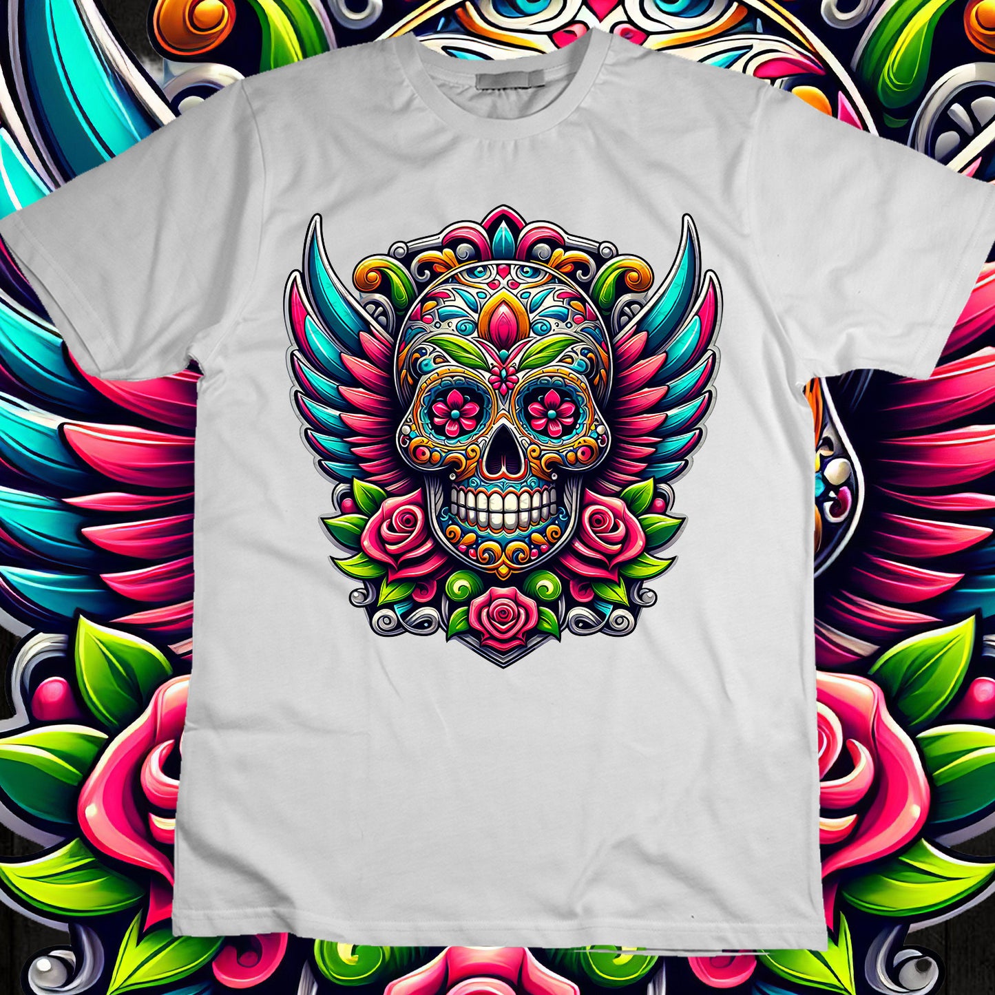 SugarSkull Sublimation T-Shirt Image Bundle