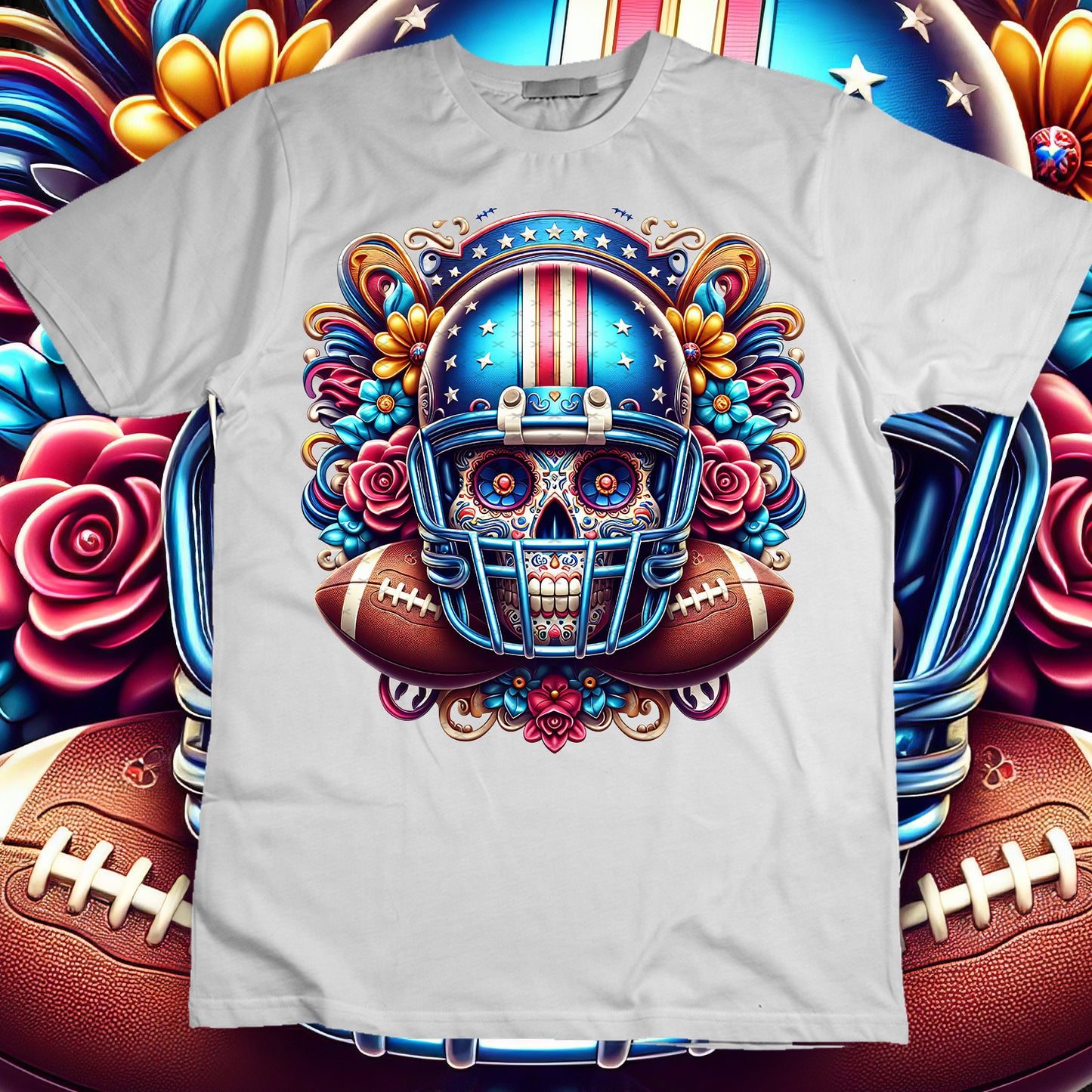 SugarSkull Sublimation T-Shirt Image Bundle