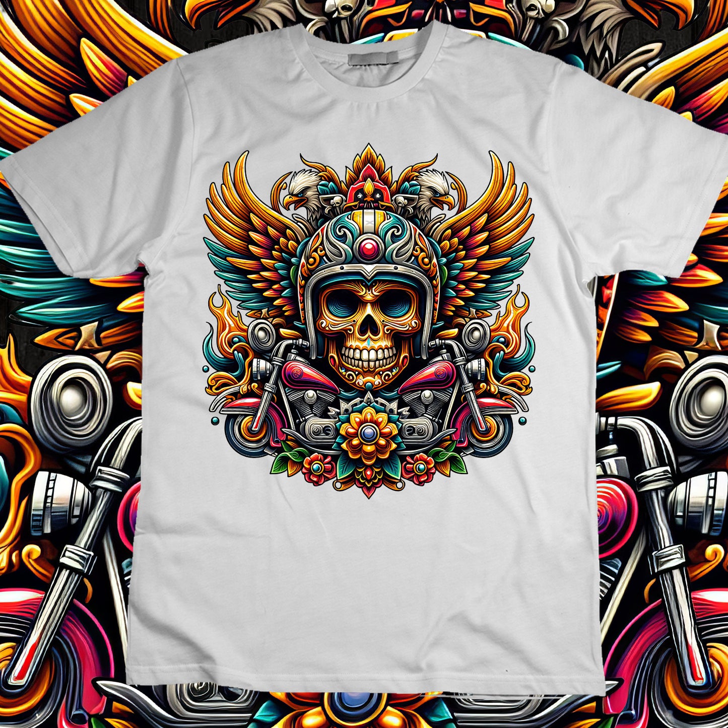 SugarSkull Sublimation T-Shirt Image Bundle