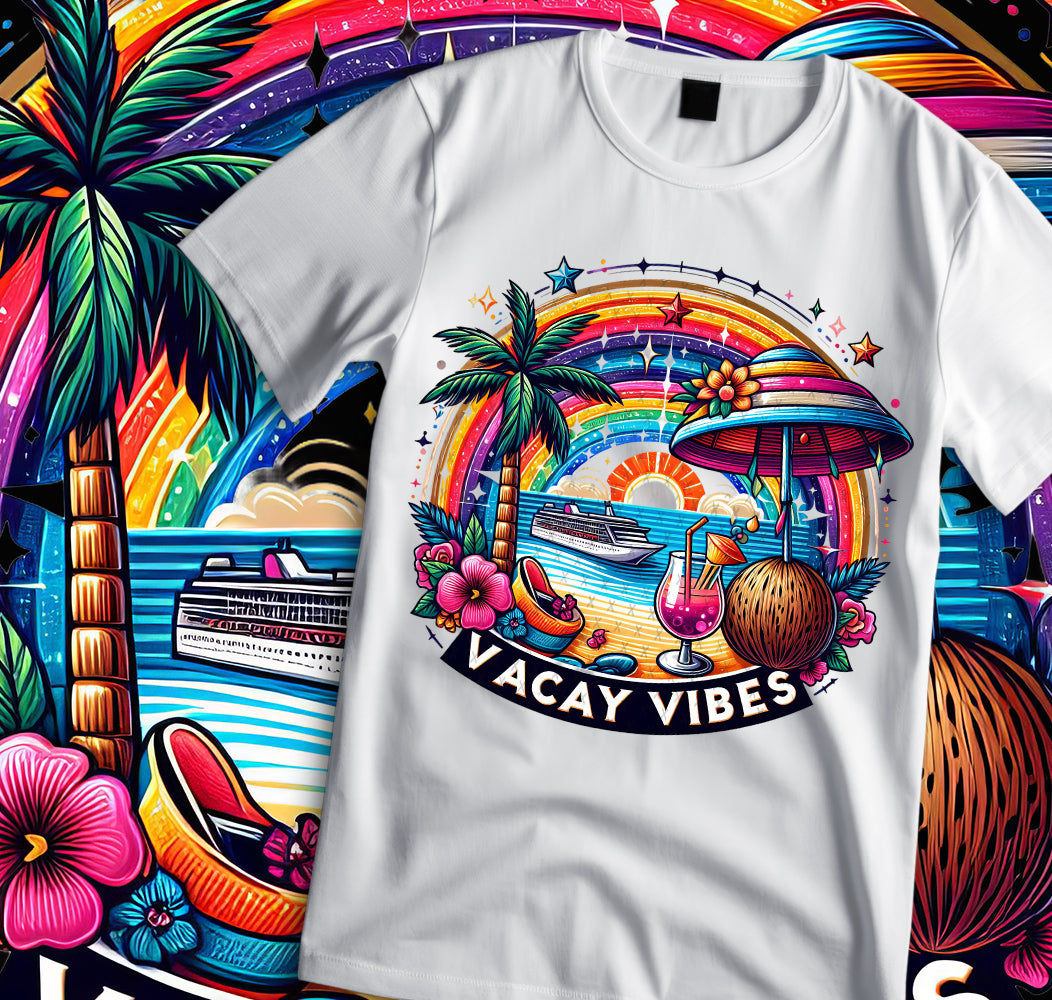 Vacay Sublimation/DTF T-shirt Images Bundle