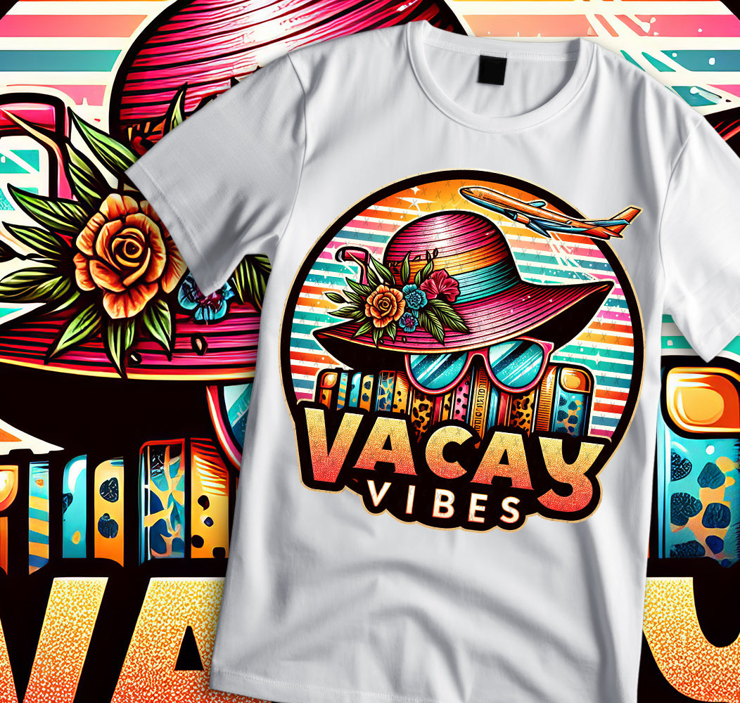 Vacay Sublimation/DTF T-shirt Images Bundle