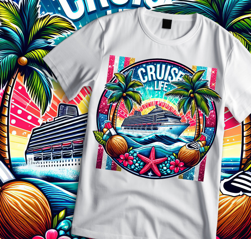 Vacay Sublimation/DTF T-shirt Images Bundle