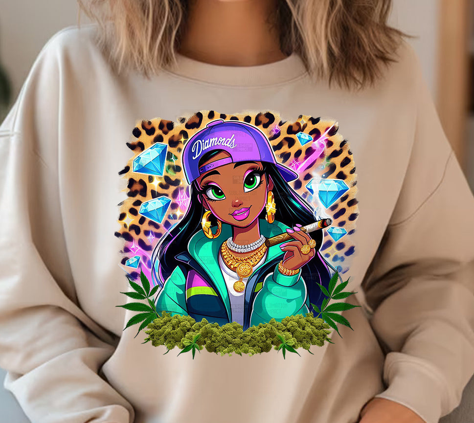 Weed Girl Sublimation/DTF T-shirt Images Bundle