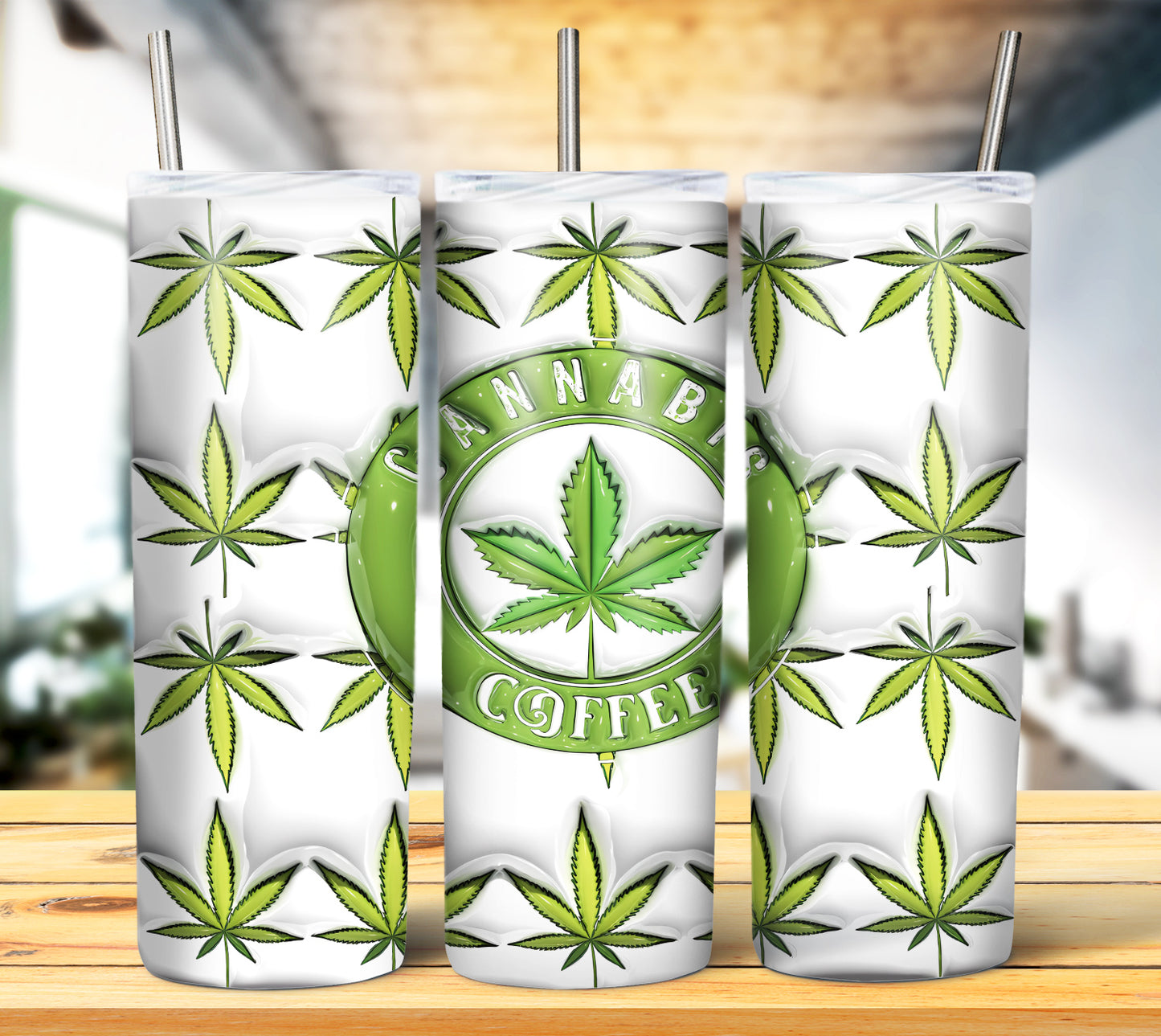 3D Weed Inflate Sublimation 20oz Imagew Bundle