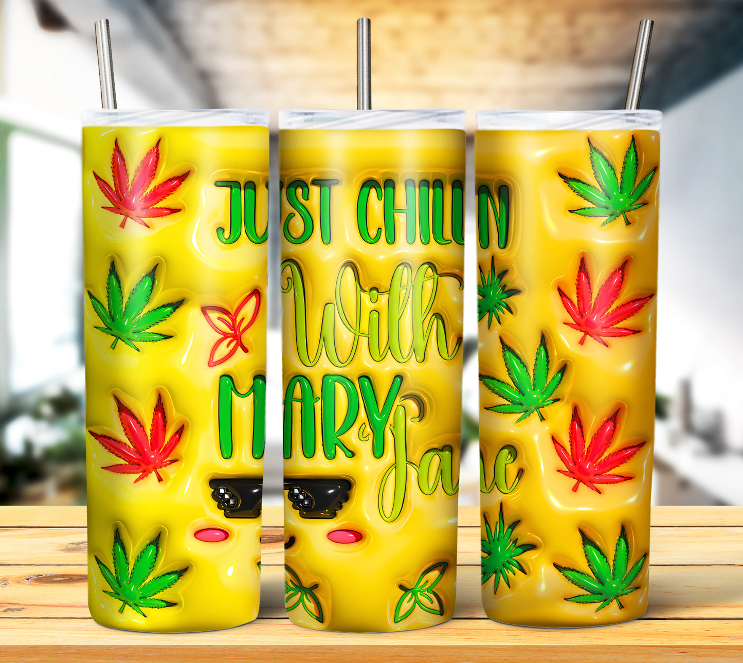 3D Weed Inflate Sublimation 20oz Imagew Bundle