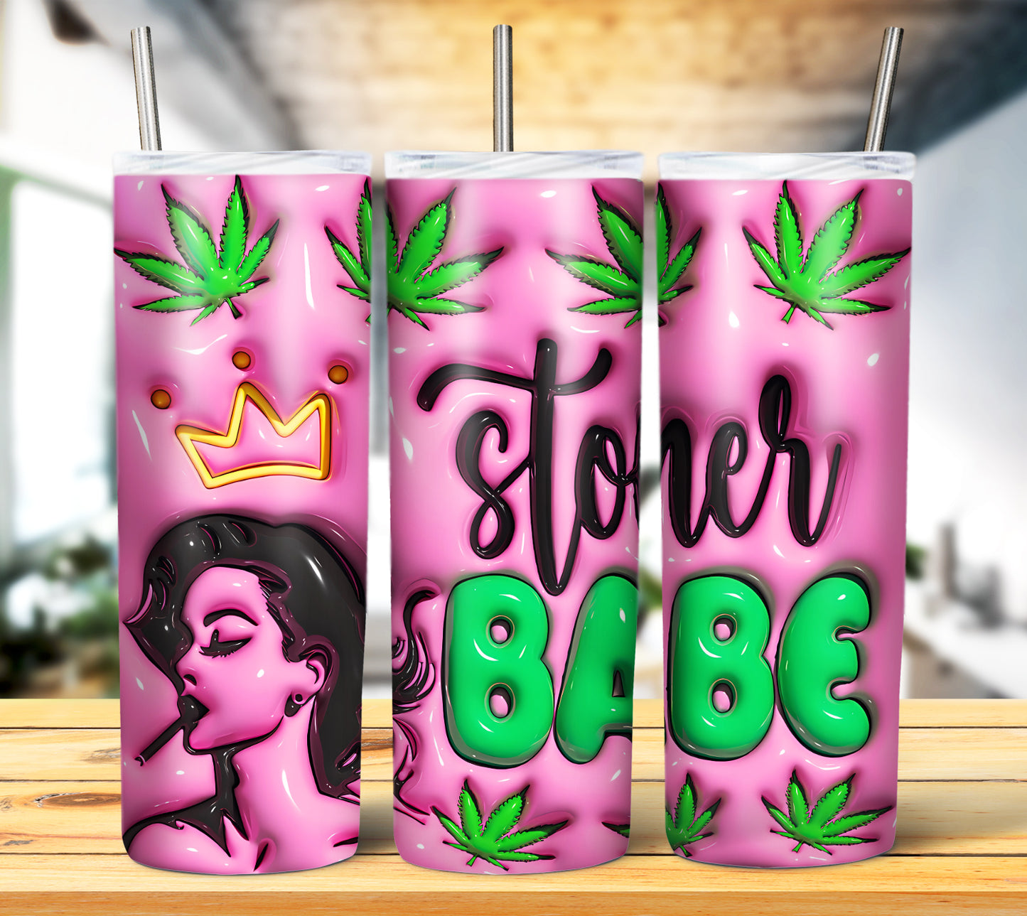 3D Weed Inflate Sublimation 20oz Imagew Bundle