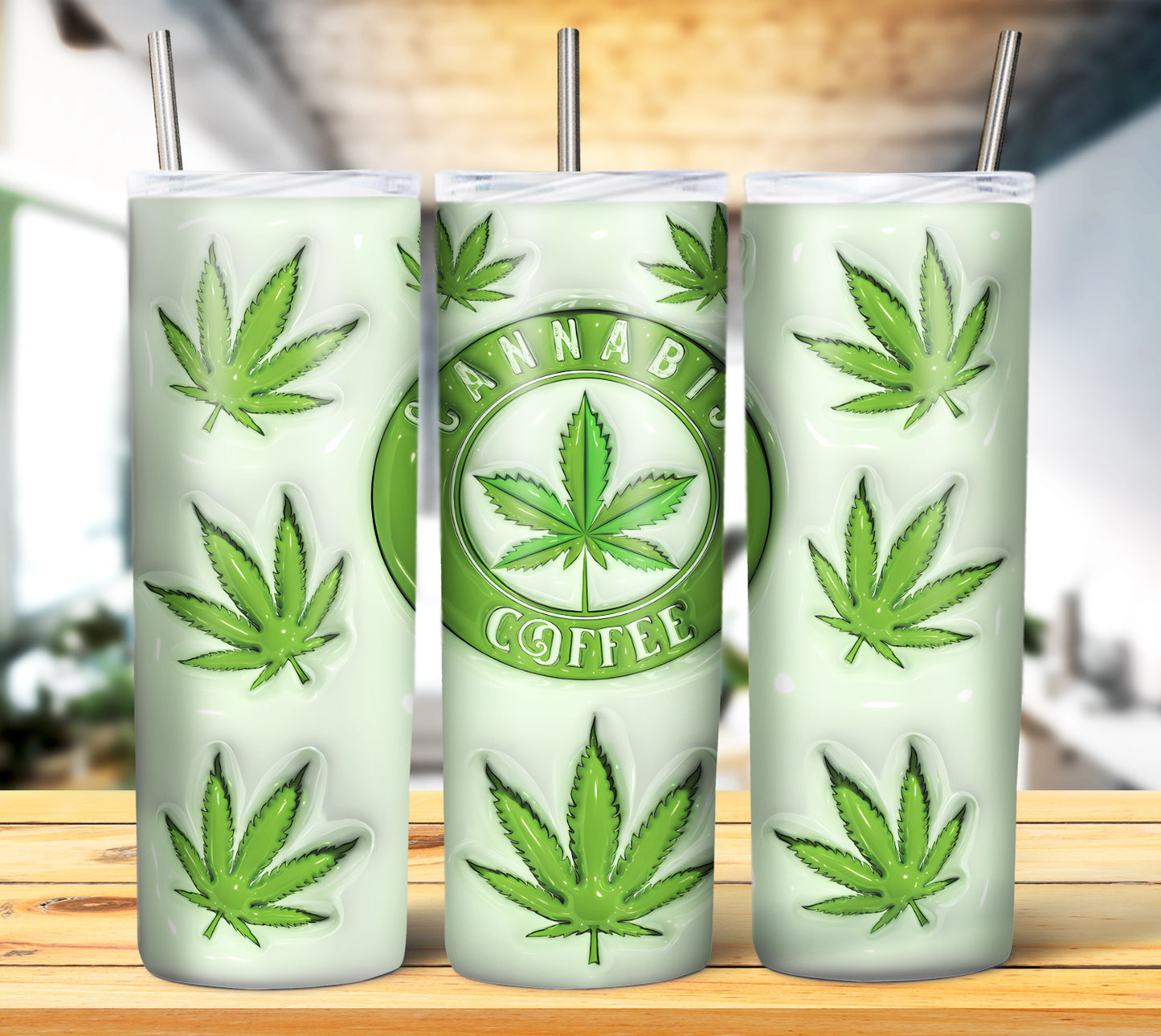 3D Weed Inflate Sublimation 20oz Imagew Bundle