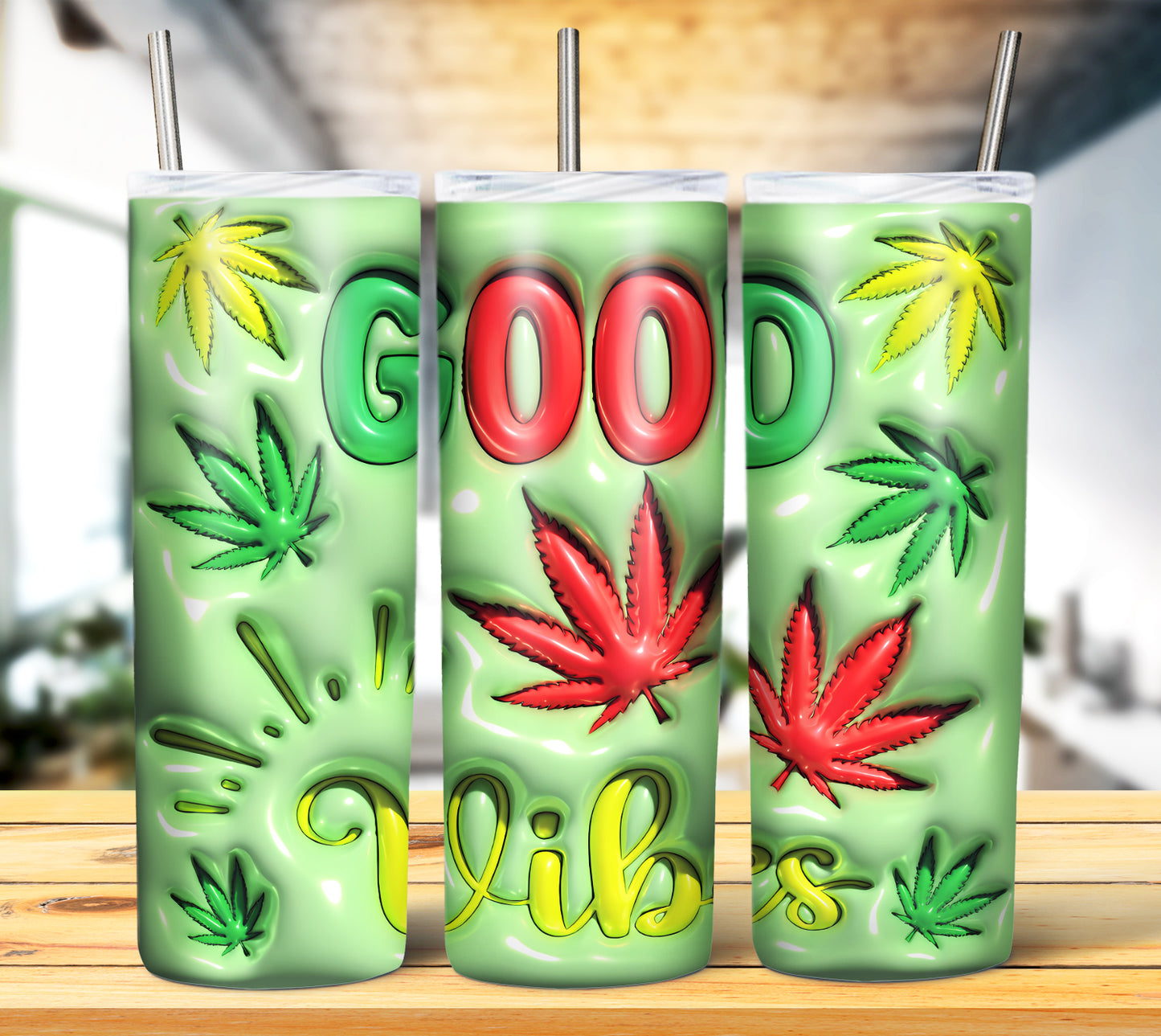 3D Weed Inflate Sublimation 20oz Imagew Bundle