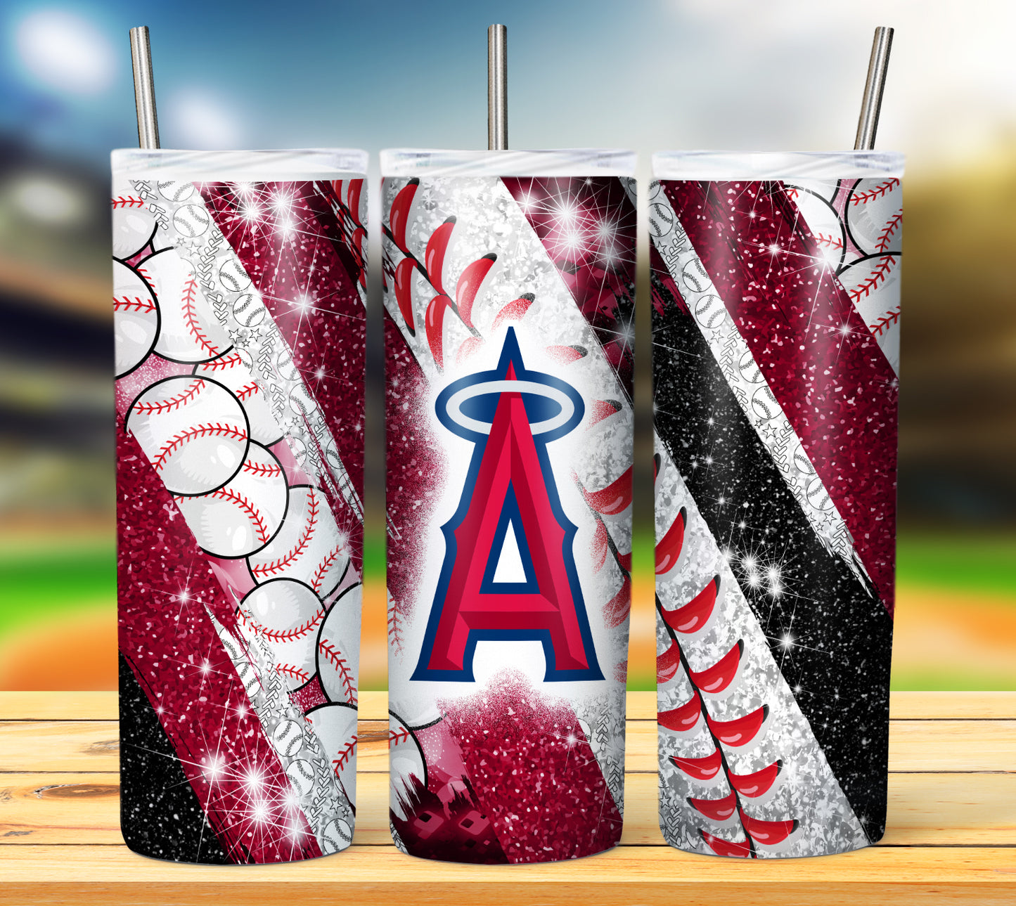 Baseball 20oz Sublimation Tumbler Image