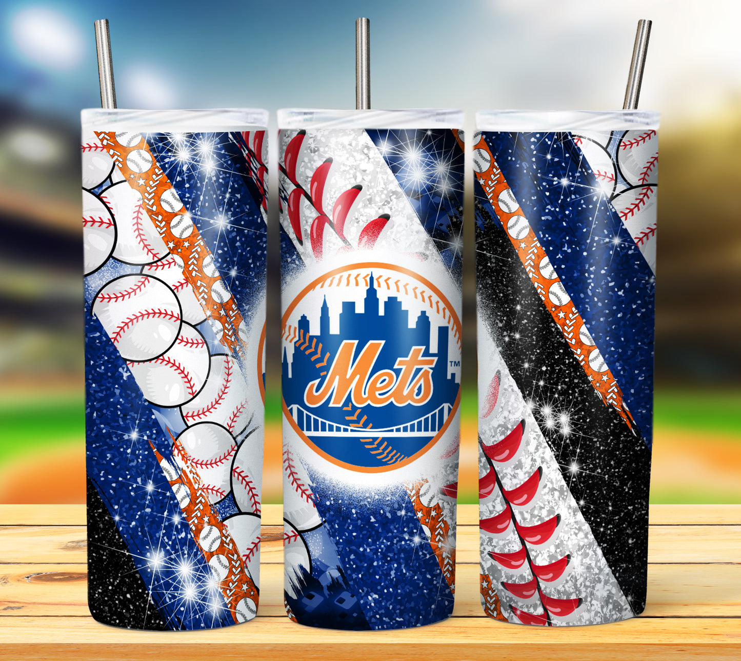 Baseball 20oz Sublimation Tumbler Image