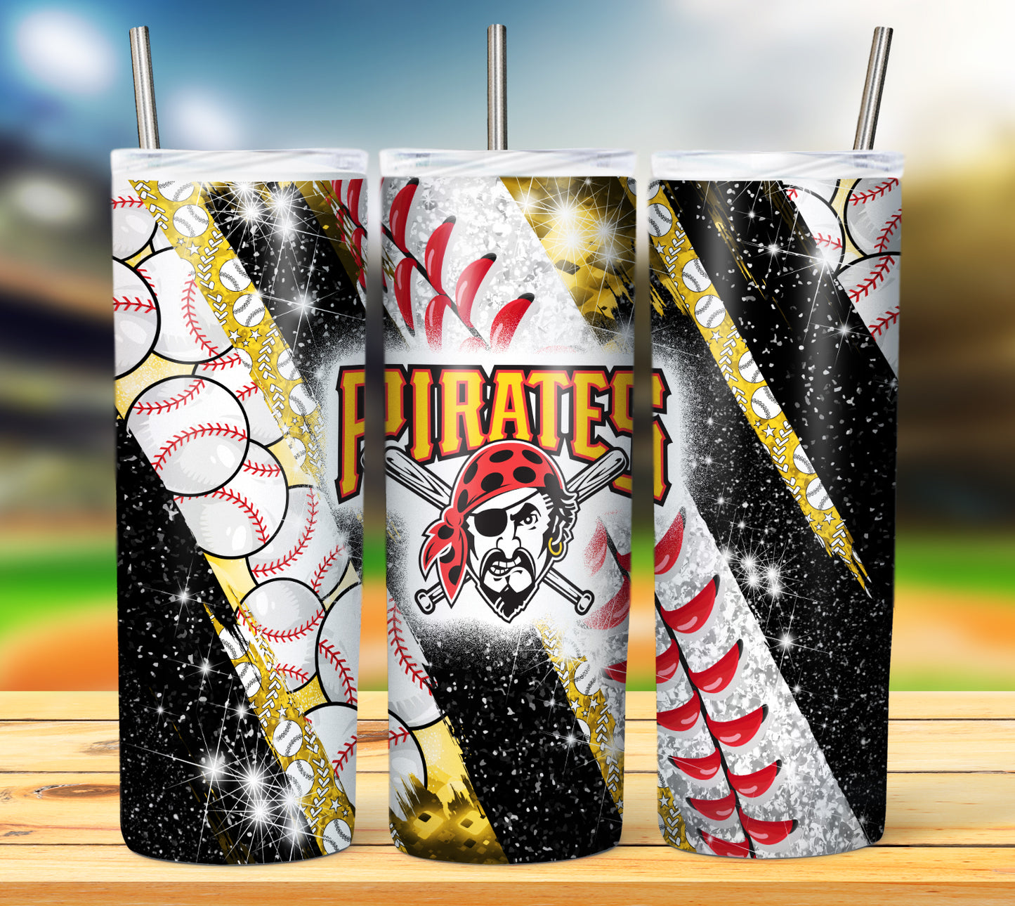 Baseball 20oz Sublimation Tumbler Image