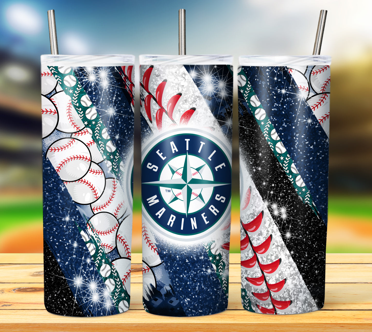 Baseball 20oz Sublimation Tumbler Image