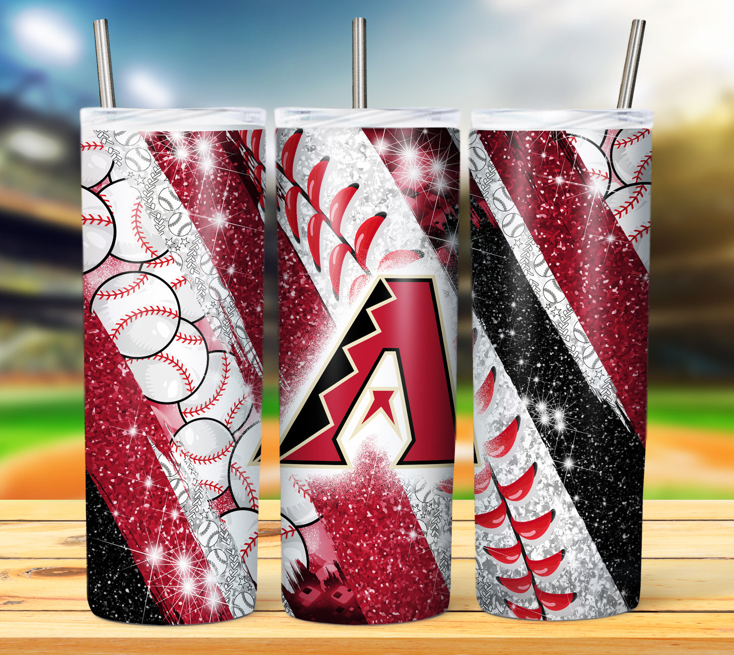 Baseball 20oz Sublimation Tumbler Image