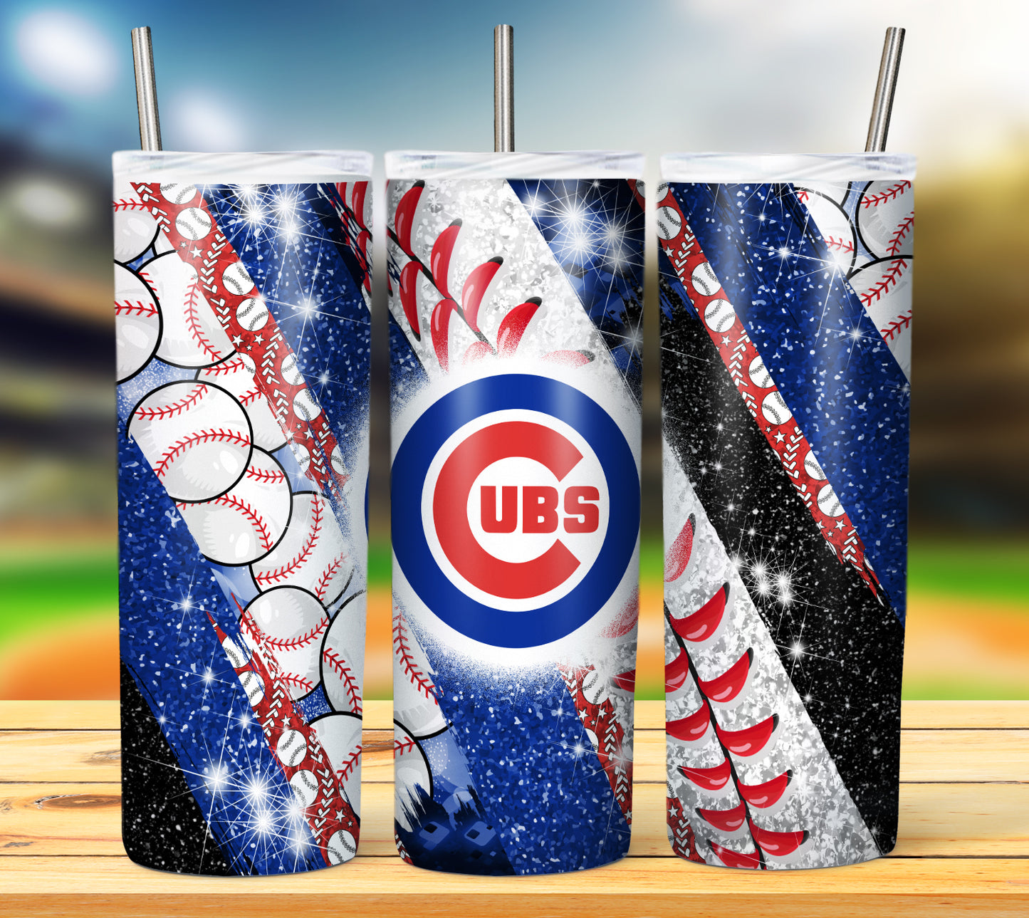 Baseball 20oz Sublimation Tumbler Image