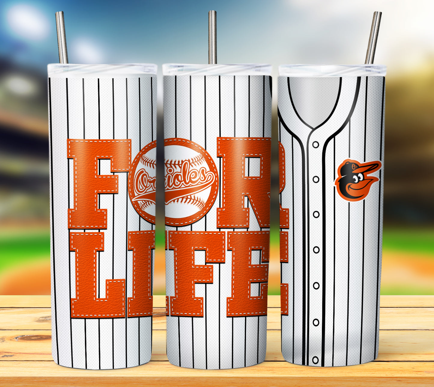 Baseball 20oz Sublimation Tumbler Image