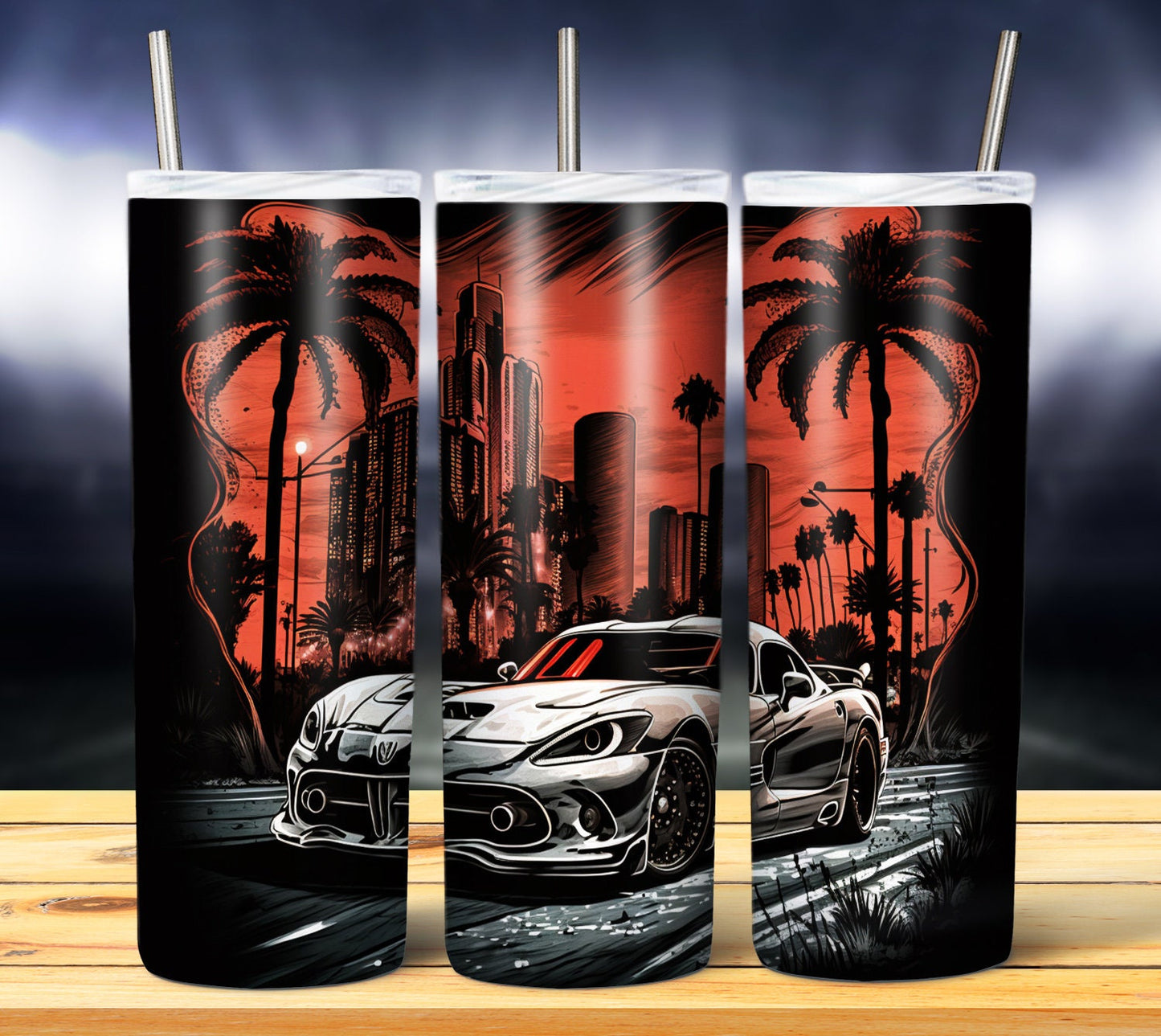 Graffiti Style Car 20oz Sublimation Tumbler Image