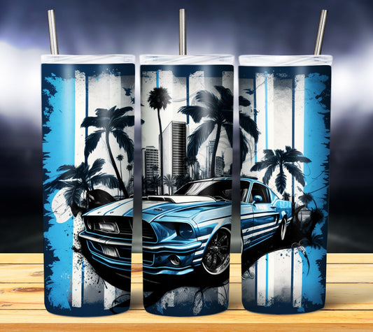 Graffiti Style Car 20oz Sublimation Tumbler Image