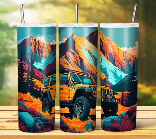 SUV 20oz Sublimation Tumbler Image