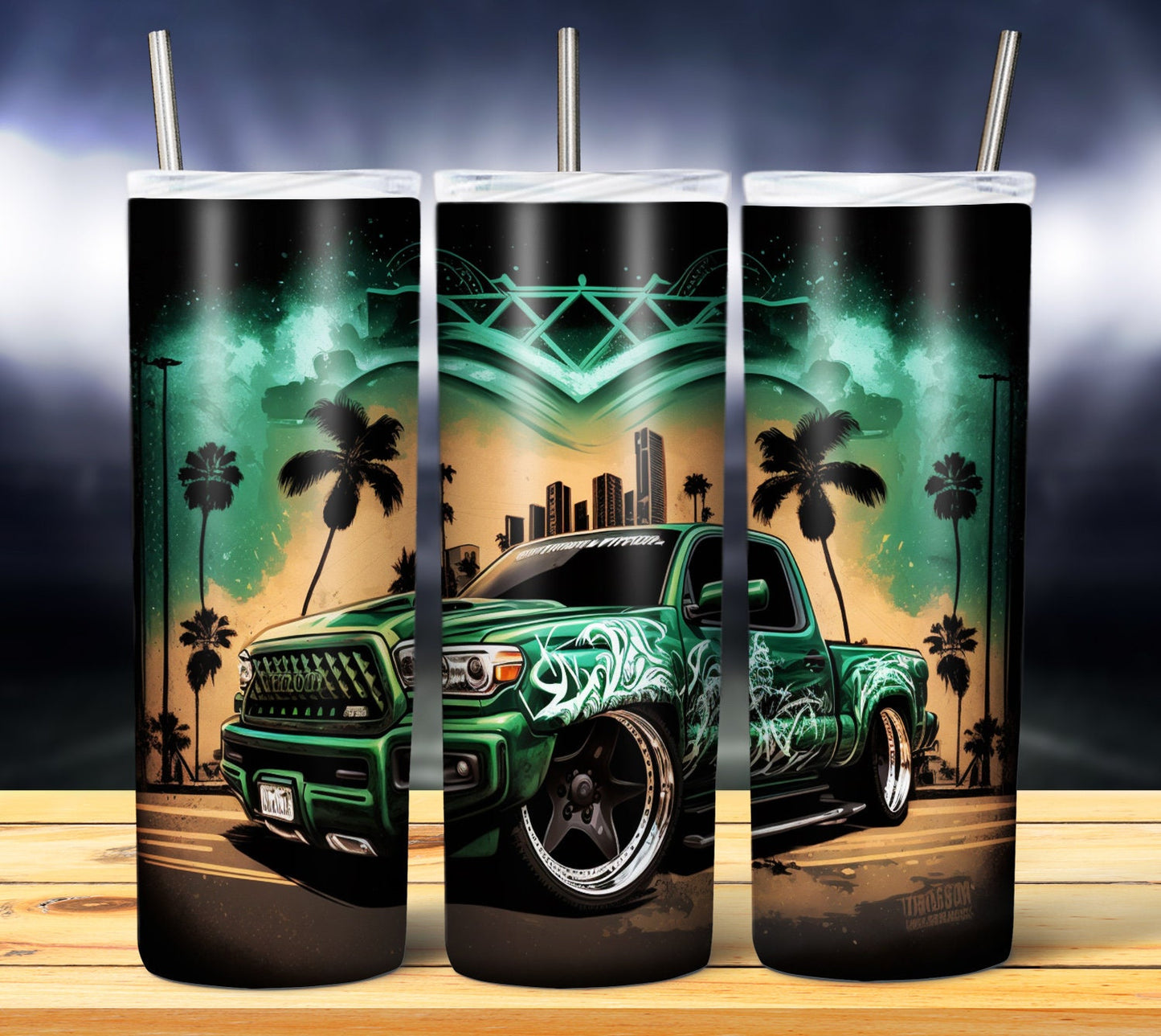 Graffiti Style Car 20oz Sublimation Tumbler Image