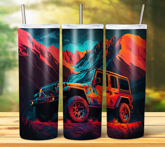 SUV 20oz Sublimation Tumbler Image