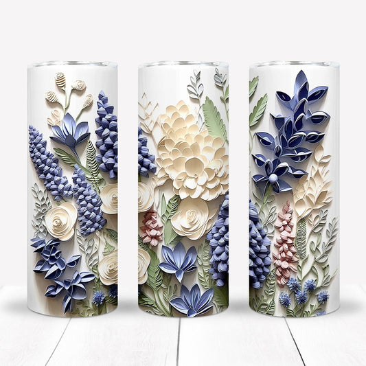 3D Flower 20oz Sublimation Tumbler Image