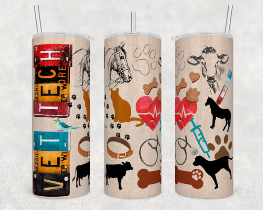 Vet Tech 20oz Sublimation Tumbler Image