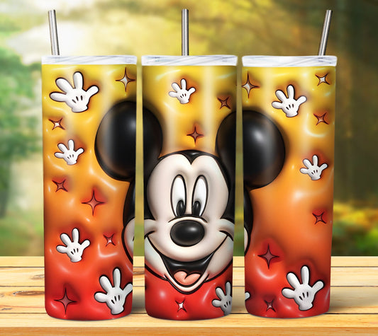 3D Inflate/Puff Mouse 20oz Sublimation Tumbler Image