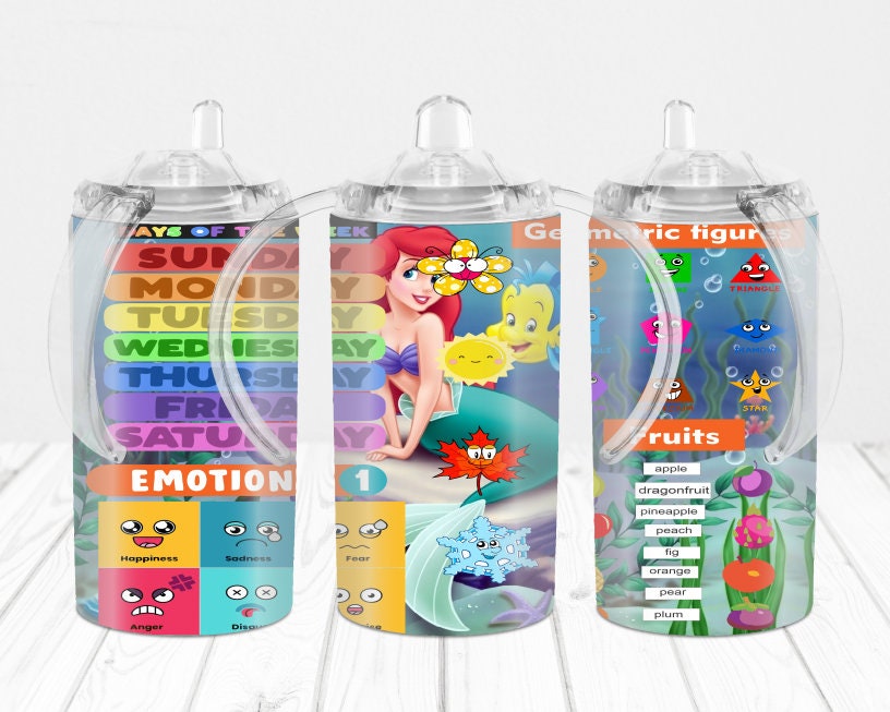 Learning TUMBLER Kids 11 oz , 15oz or 20oz Sublimation Image