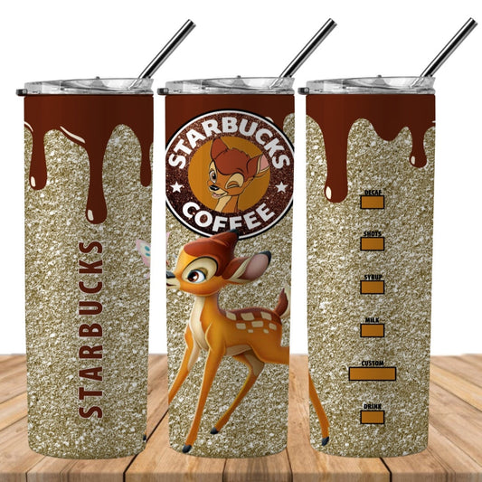 Cartoon Drink 20oz Sublimation Tumbler Image