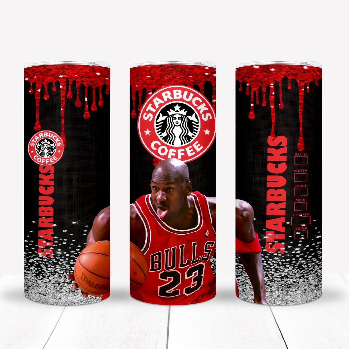 Basketball 20oz Sublimation Tumbler Image