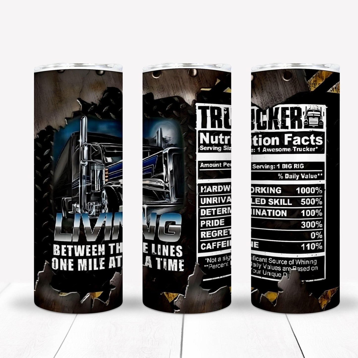 Trucker 20oz Sublimation Tumbler Image