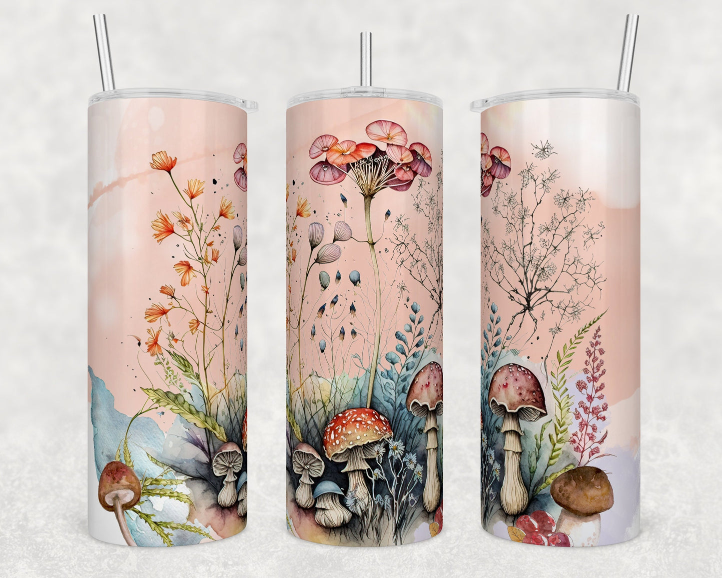 Mushrooms 20oz Sublimation Tumbler Image