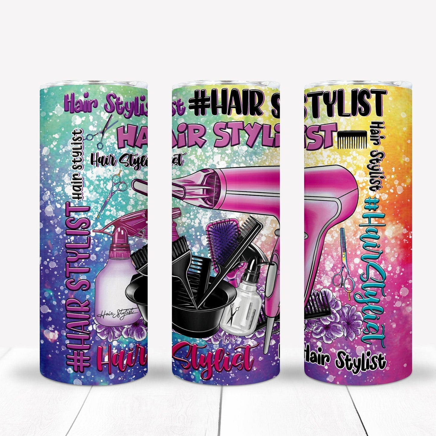 Hair Stylist Tumbler 20oz Sublimation Image