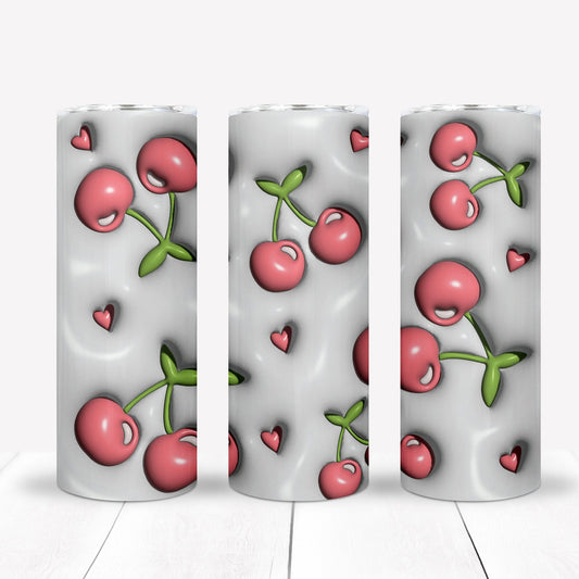 Puff Cherries 20oz Sublimation Tumbler Image