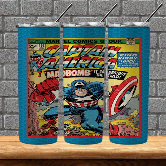 Comic Book 20oz Sublimation Tumbler Image