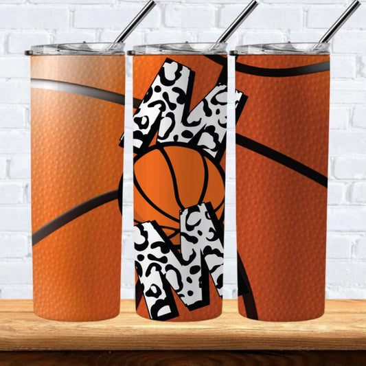 Basketball Mom 20oz Sublimation Tumbler Image