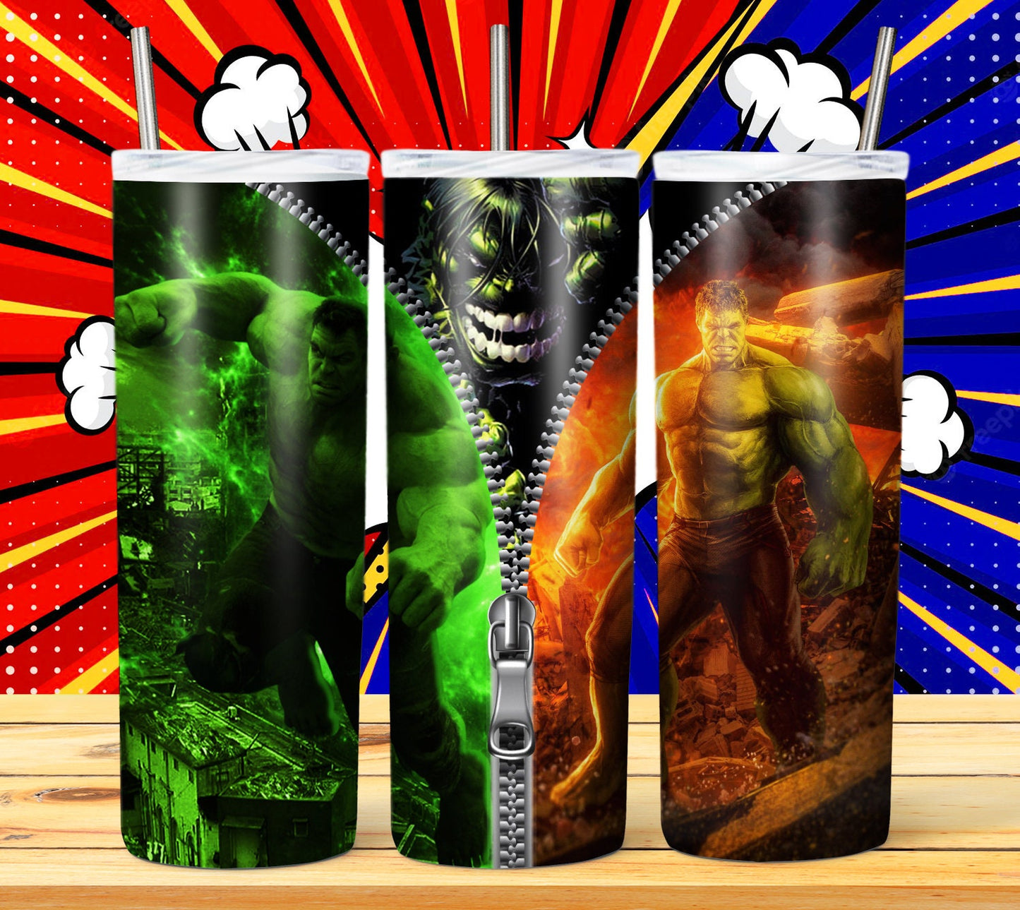 Super Hero 20oz Sublimation Tumbler Image