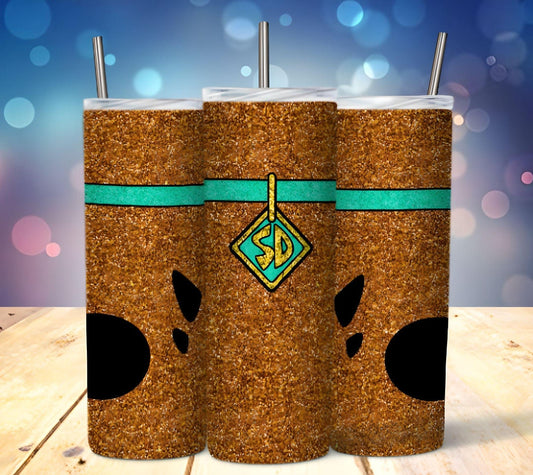 Cartoon Glitter 20oz Sublimation Tumbler Image