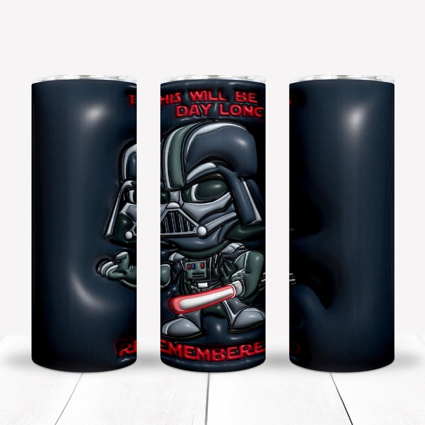 3D Inflate/Puff Cartoon 20oz Sublimation Tumbler Image