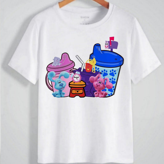 Cartoon Coffee T-shirt Image DTF, Sublimation