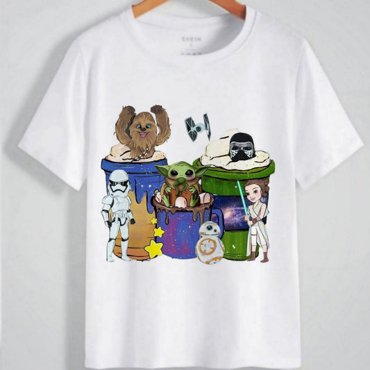 Star Wars Coffee T-shirt Image DTF/Sublimation