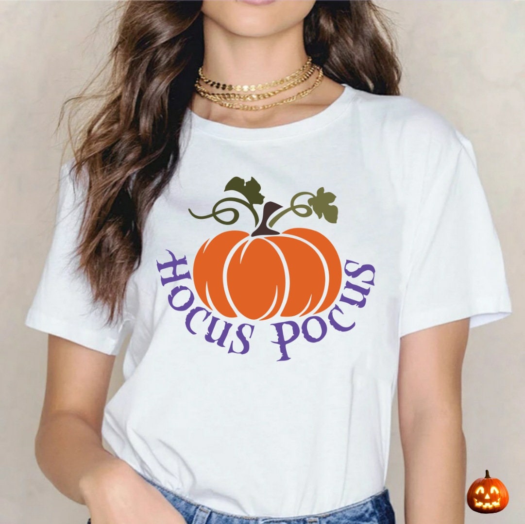 Adult Halloween T-shirt Image DTF, Sublimation Hocus Pocus