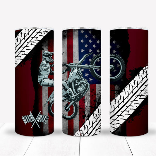 Dirt Bike 20oz Sublimation Tumbler Image