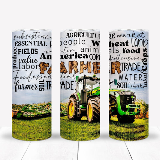 Farmer 20oz Sublimation Tumbler Image