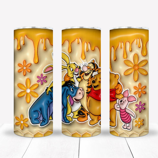 3D Inflate/Puff Cartoon 20oz Sublimation Tumbler Image