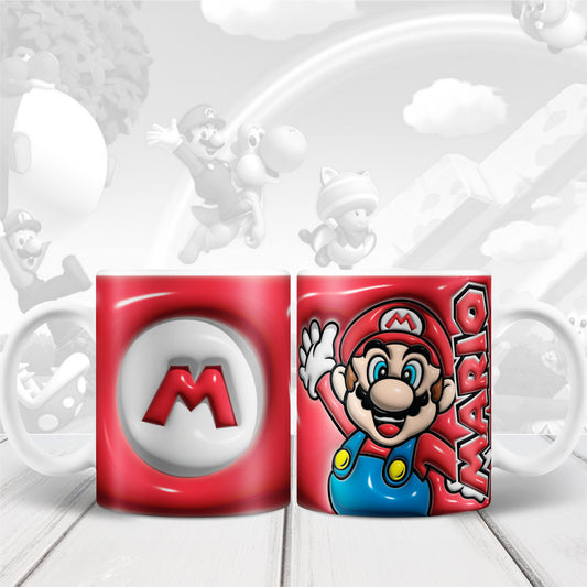 3D Puff Cartoon 11/15oz Sublimation Mug Image