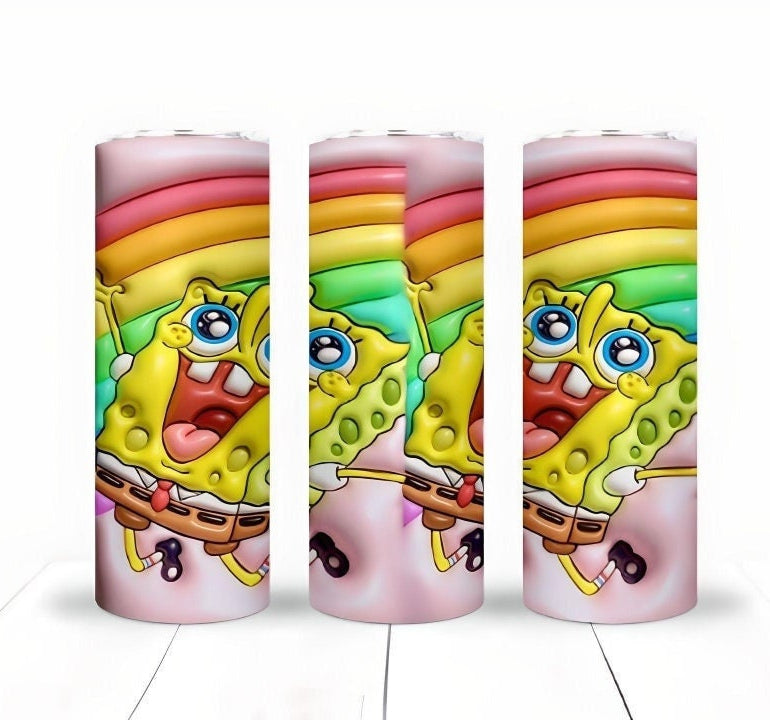 Inflate Cartoon Sublimation 20oz Tumbler Image Puff