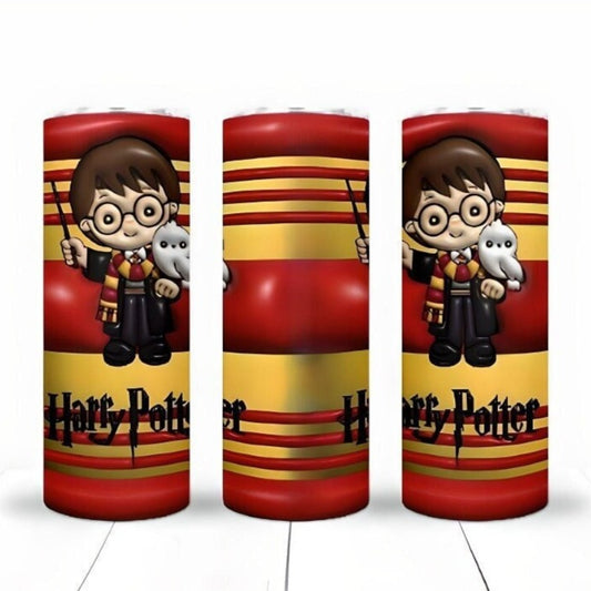 3D Inflate Cartoon Sublimation 20oz Tumbler Image Puff