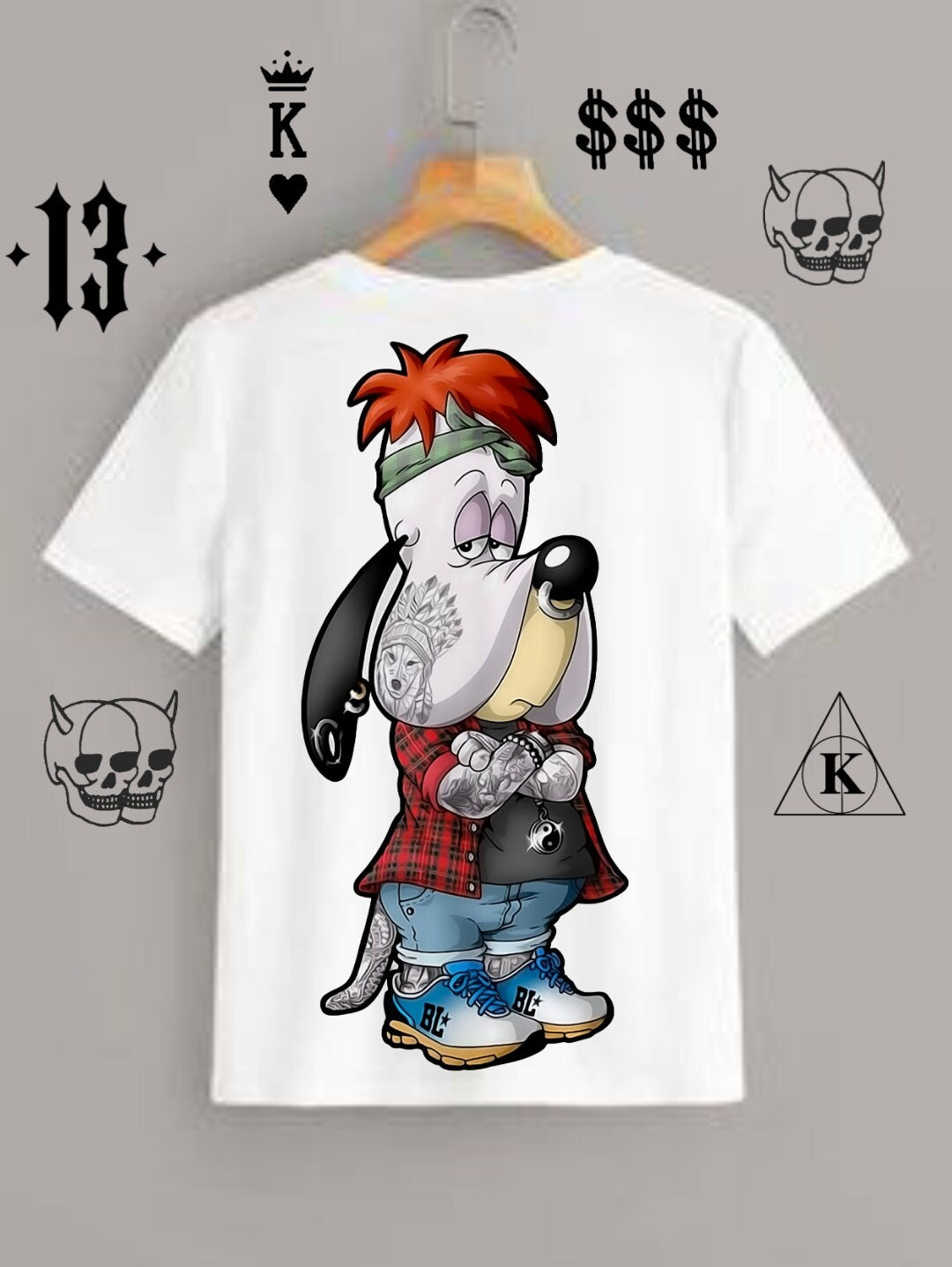 Tattoo Cartoon T-shirt Image DTF/Sublimation