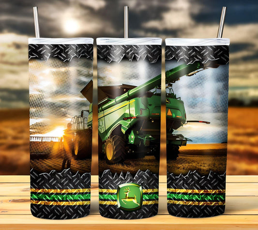 Tractor Deere Sublimation 20oz Tumbler Image